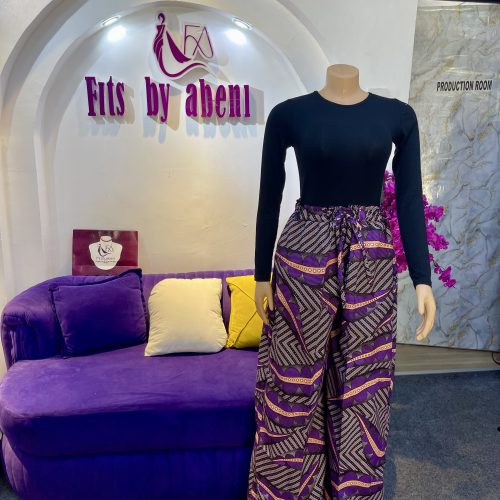 Wide leg Ankara pant