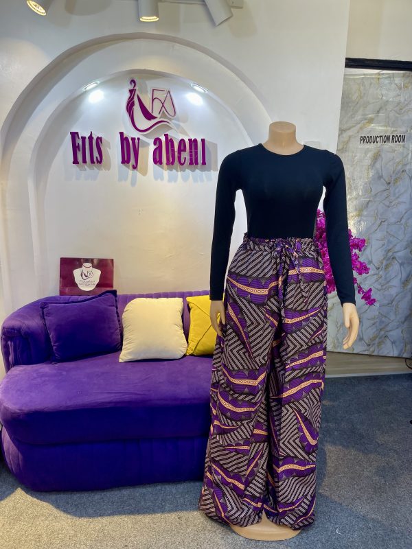 Wide leg Ankara pant