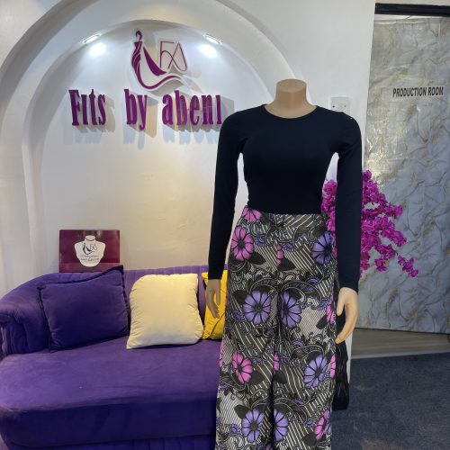 Wide leg Ankara pant