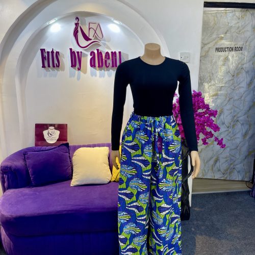 Wide leg Ankara pant