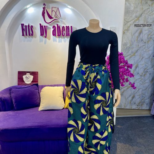 Wide leg Ankara pant