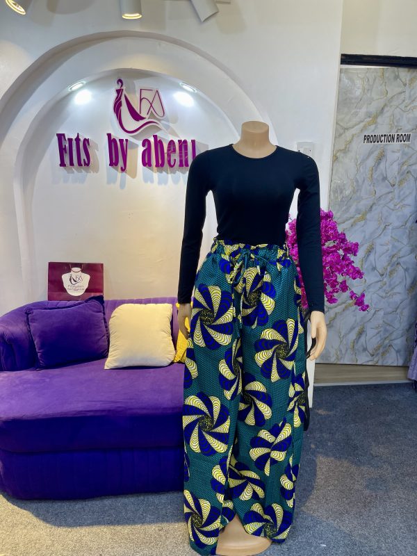 Wide leg Ankara pant