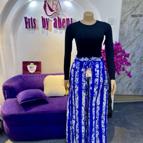 Wide leg Ankara pant